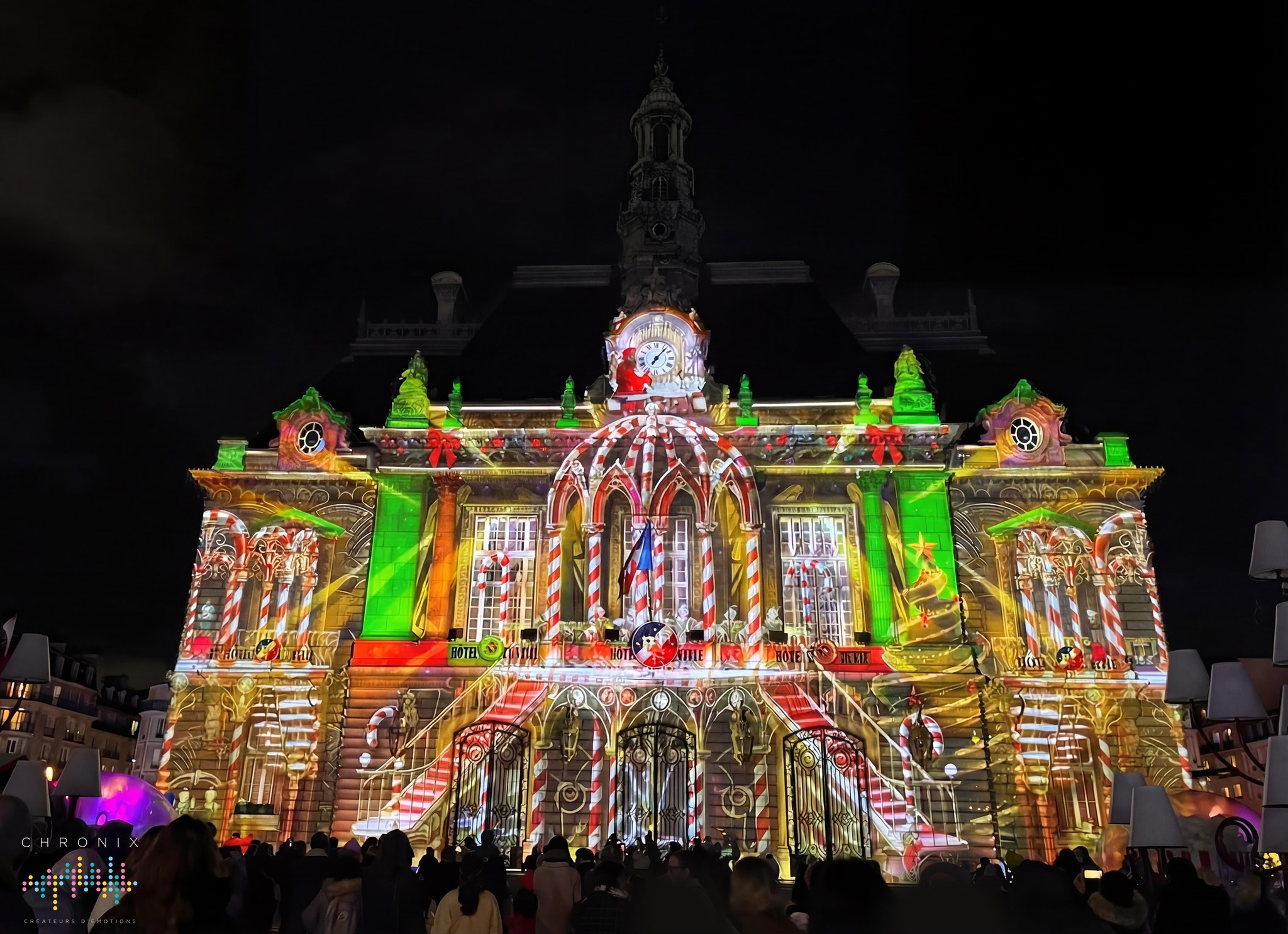 chronix levallois perret mapping noel 2
